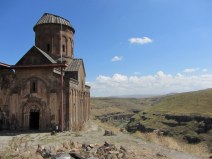 The Church of St Gregory of Tigran Honents.Dating from 1215. Armenia is on the other side of the canyon.