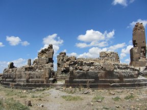These are the ruins of King Gagik's "millennium" church (Trdat again), and at first sight don't look terribly impressive.